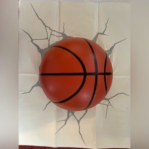 3-D light Fx basketball 🏀 crack sticker included In box Boys room 🏀lovers